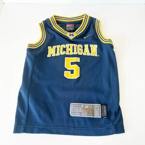 Nike Elite University of Michigan Sleeveless Basketball Jersey 2T